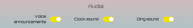Sound settings